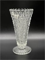 Clear Glass Vase 8”
