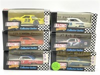 (6) 1/64 Scale Racing Collectibles Cars