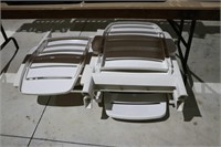 4 PLASTIC FOLDING CHAIRS