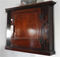 Country style hanging single door corner cabinet