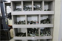 10 COMPARTMENTS OF BOLTS, WASHERS AND PARTS ETC