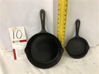 Smarts Brockville #6 & #3 Cast Iron Pans