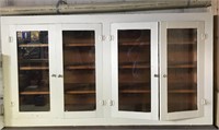 Vintage White Display Cabinet with glass doors