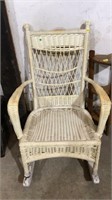 Wicker rocking chair