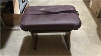 Leather top stool