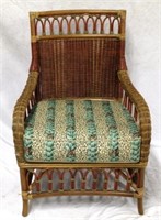 Wicker Chair w/ seat cushion