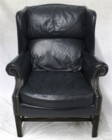 Nailhead Leather Armchair