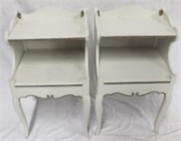 Pair of Matching Painted Nightstands
