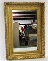Gilded Gesso Large Antique Mirror