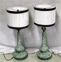 Pair of Vintage Lamps - 29" tall each
