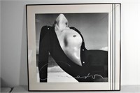 Black & White Framed Photo of Woman's Breast