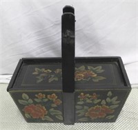 Chinese Wooden Box with Handle