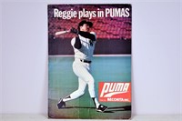 Reggie Jackson "Puma" Cardboard Advertisement