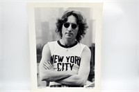 "John Lennon NYC '74" Photo Signed Bob Gruen