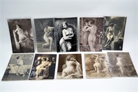 A Group of 10 French Vintage Nude Photo/Post Cards