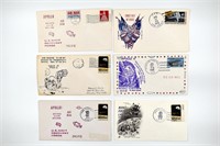 A Group of Military/Moon Themed First Day Covers