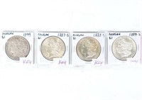 Coin 4 Assorted Key Date Morgan Silver Dollars