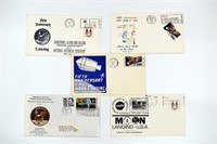 A Group of 1969 Apollo 11 First Day Covers (5 pcs.