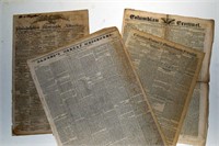 Group of Early 1800's Newspapers