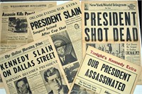 A Group of Newspapers Regarding JFK Assassination