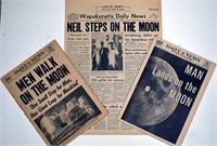 A Group of Newspapers Regarding Apollo 11