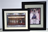 (2) Framed & Matted Decorative Prints