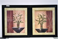Pair of Framed & Matted Decorative Prints