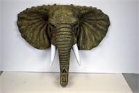 Hand Painted Hanging Elephant Sculpture
