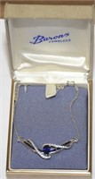 LADIES STERLING SILVER NECKLACE ! -UP-R SUPER NICE