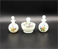 Antique Hand Painted Porcelain Dresser Set