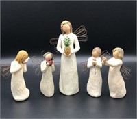 5 Willow Tree Figurines