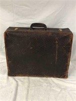 Antique Sky Chief Leather Alligator Suitcase