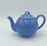 Hall China Bold Blue Pottery Teapot