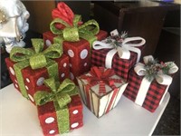 6 Christmas present decoration boxes
