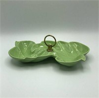 California Pottery Lime Nut Candy Dish USA
