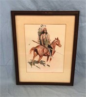 Frederick Remington Native American Print