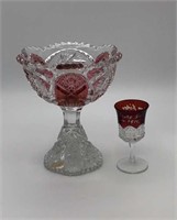 1915 State Fair Cordial, Ruby EAPG Compote