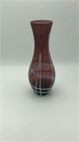 10" Vintage Amethyst Art Glass Vase