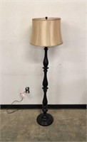 61" Tall Wood  Base Floor Lamp