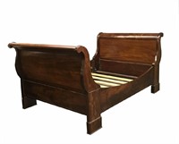 NEW YORK CLASSICAL MAHOGANY SLEIGH BED