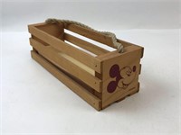 Disney Mickey Mouse Hanging Wood Crate 10.5" x3.5"