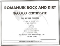 Romanuik Rock and Dirt - $600.00