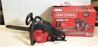 Craftsman S145 14" chainsaw, runs, needs new bar