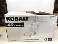 Kobalt cordless 16" mower, 40V Max, originally