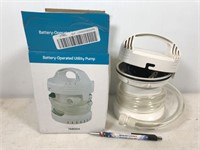 battery operated utility pump, open box item