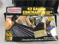 42gal contractor bags, damaged packaging