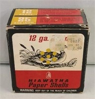 Hiawatha Paper Shells Box 12 Ga.