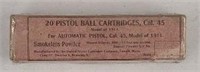 Model of 1911 Pistol Ball Cartridge Box