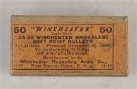 Winchester .25-35 Smokeless Box
