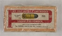 Peters Cartridge Co. .45 Colt Auto 50 round Box